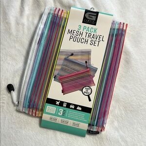 G-Force Mesh Travel Pouch Set - Multicolor